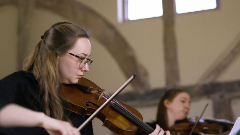 Consone Quartet perform in barns all over England.
