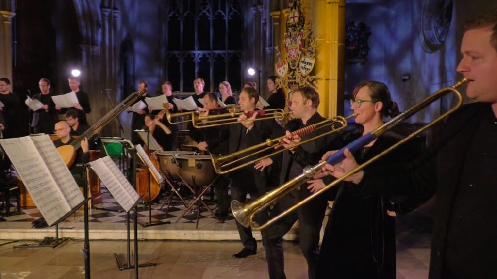 Spiritato play natural horns in a concert with The Marian Consort